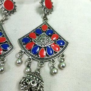 Traditional Jhumka Long Earrings