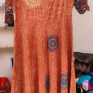 Embroidery Gown Heavy Cotton