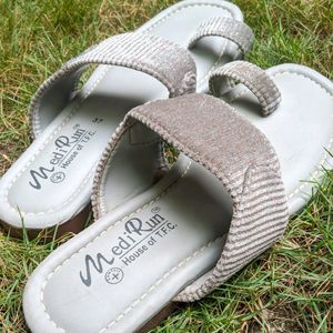 SILVER SANDALS FOR WOMEN, FOOTWEAR