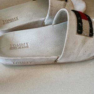 Original Tommy Hilfiger White Sliders