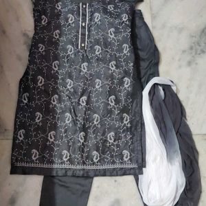 Grey Kurta Set