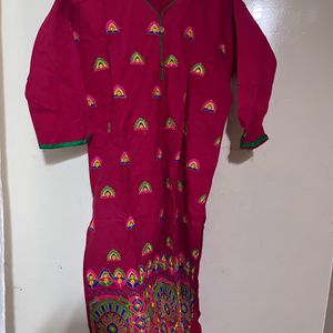 Red Hand Craft Kurta