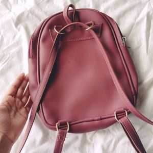 Girls Mauve Mini Backpack