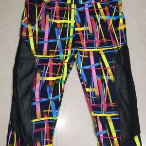 Active Wear Multicolour Gym Pants