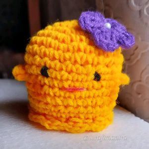 Crochet Yellow Ghost