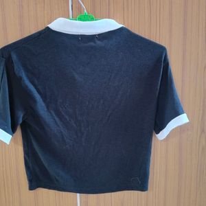 Crop Polo T Shirt For Women