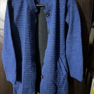 Weave Pattern Button-Down Cardigan