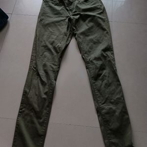 Levis 26in Modern Rise Skinny Fit Olive Green Jean