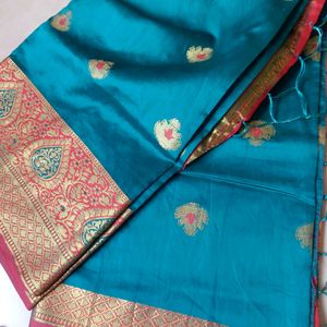 New Festive Wear Saree With Blouse