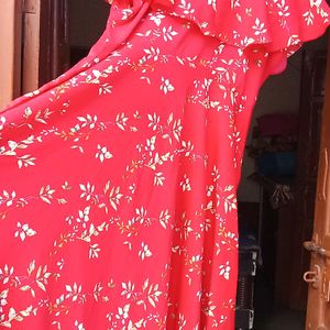 Frock Kurta With Attached Poncho