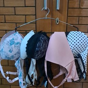 Combo Of  Five Imported Fabric Bra