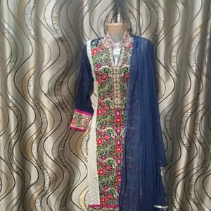 Multicolored Kurti With Duppatta