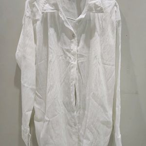 White Polyester Shirt