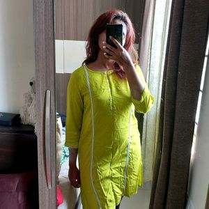 Lime Green Kurta