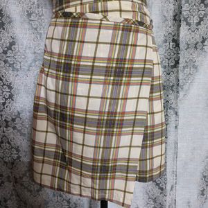 Vintage Checked Skirt