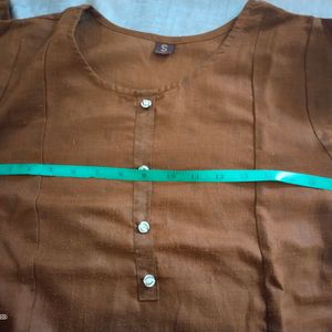 Brown Kurta Pant Set Size S