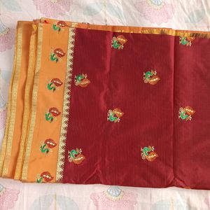 Peacock Design Saree