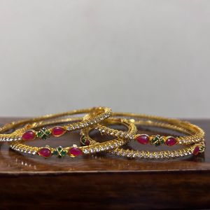 CZ Bangles Set Of 6