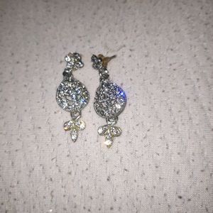 White Diamond Earrings