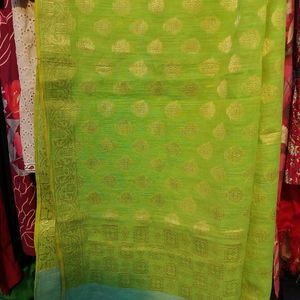 Peacock Green Banarasi Dupatta