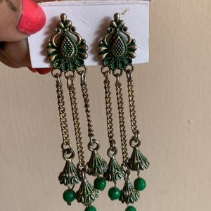 Green Earrings