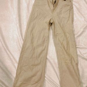 H&M Beige Wide Leg Jeans (new)