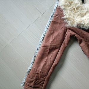 Women Suede Fur Jacket