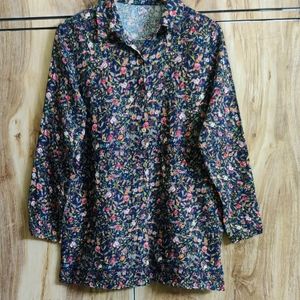 Multicolour Floral Shirt Size-38