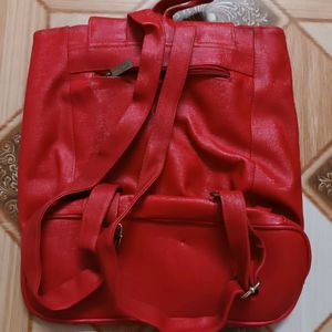 Red Bagpack For Women