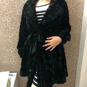 Luxurious Black Fur Coat