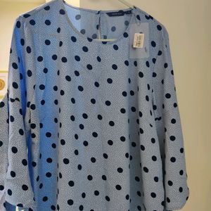 A New Blue Westside Top Good For Party Wear