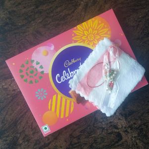 Chocolate Box With Rakhi And Rumal