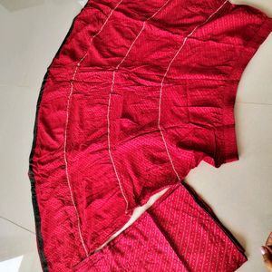 Red Skirt With Dupatta