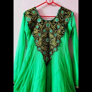 Flared Anarkali Dress 💚