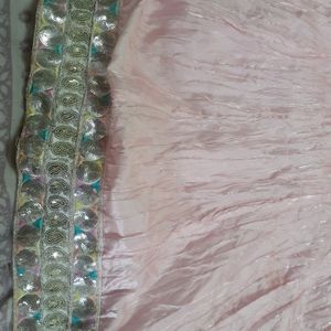 Baby Pink Anarkali With Stone Work