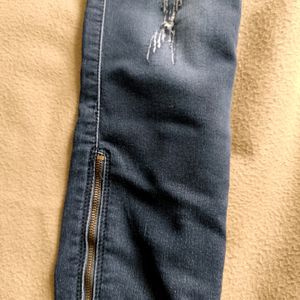 Blue Ribbed Jeans