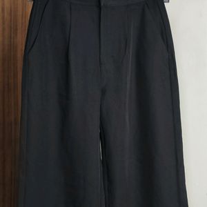 Black Straight Fit Trousers