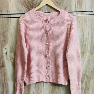 Peach Colour Cardigan Size-40-42