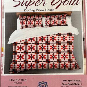 Super Gold 1+2  Double Bed Sheet