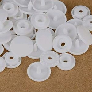 100 Sets Plastic Snaps Buttons.
