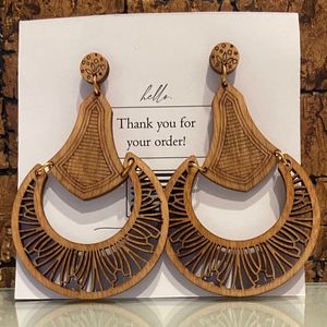 Designer Wooden Earrings