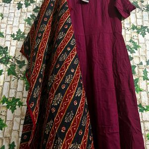 New😍Anarkali Kurta ,Shrug Set