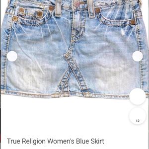 True Teligion Mini Skirt