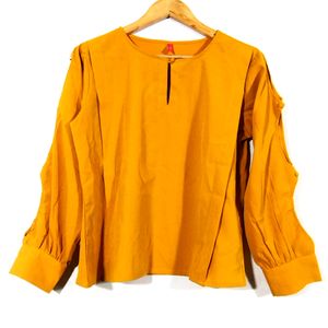 Mustard Yellow Casual Top (Women)