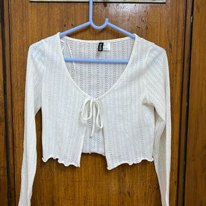 Tie-Up Cardigan