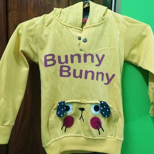 Lovely Yellow Hoodie Winter Wear