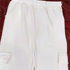 White Cargo Pants