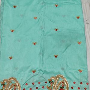 Hand Work Printed Saree