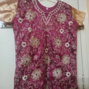 Heavy Embroidery Kurta For Ladies