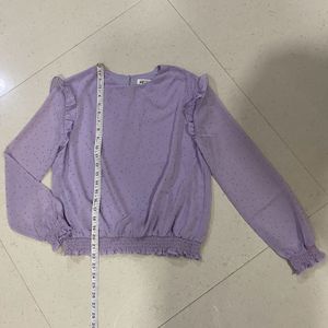 Cute Lavender Top With Shimmer